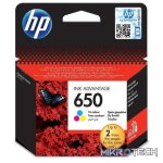 HP 650 Cyan Magenta Yellow Printer Ink Cartridge Original CZ102AK Single-pack