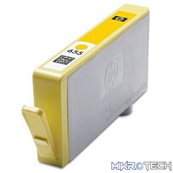 HP 655 Ink Advantage Yellow Printer Cartridge Original CZ112AE Single-pack - Image 3
