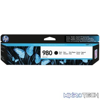 HP 980 Black Standard Yield Printer Ink Cartridge Original D8J10A Single-pack