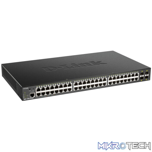 D-Link DGS-1250 48-port PoE Gigabit Smart Managed Metro Switch with 4x 10G SFP+ ports DGS-1250-52XMP - Image 2