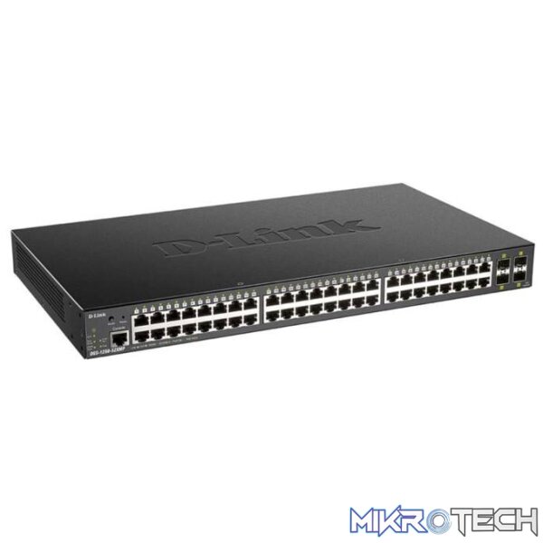 D-Link DGS-1250 48-port PoE Gigabit Smart Managed Metro Switch with 4x 10G SFP+ ports DGS-1250-52XMP - Image 4