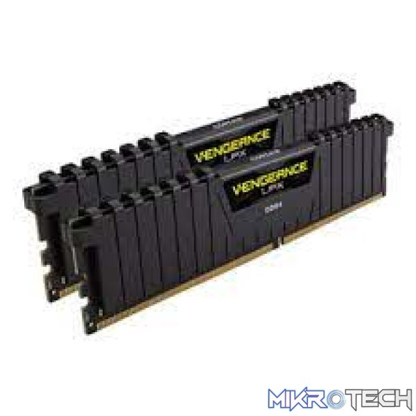Corsair Vengeance Lpx 16Gb(8Gb x 2) DDR4-3200 (pc4-25600) CL16 1.35v Desktop Memory Module with Black low-profile heatsink - Image 2