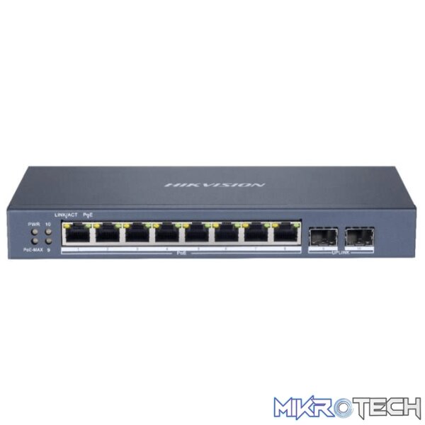 ds-3e1510p-si-switches-34642561466532 Hikvision 8-port Gigabit Smart Managed PoE Switch DS-3E1510P-SI - Image 1
