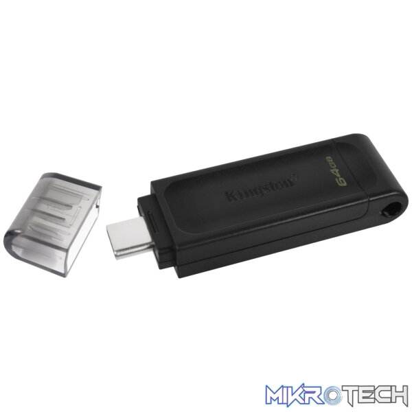 Kingston DataTraveler 70 64GB USB 3.2 Gen 1 Type-C Black USB Flash Drive DT70/64GB - Image 4