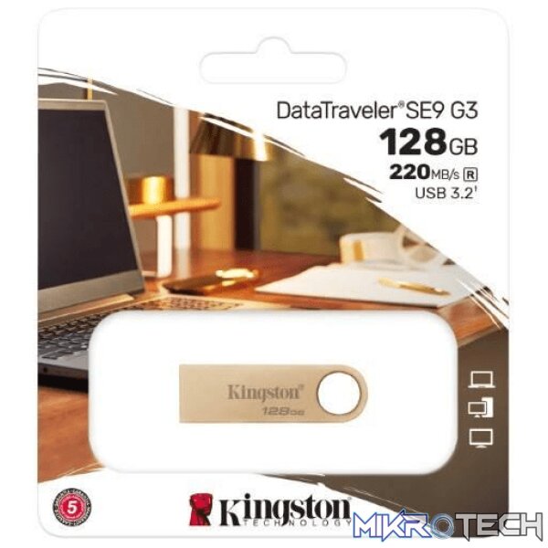 Kingston DataTraveler 128GB USB3.2 Gen1 Metal Flash Drive DTSE9G3/128GB Kingston DataTraveler 128GB USB3.2 Gen1 Metal Flash Drive DTSE9G3/128GB