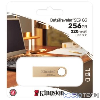 Kingston DataTraveler 256GB USB3.2 Gen1 Metal Flash Drive DTSE9G3/256GB