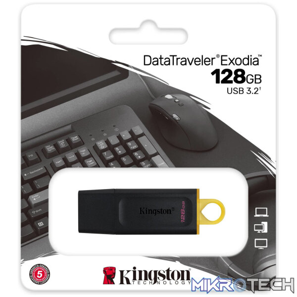 Kingston DataTraveler Exodia USB Flash Drive 128 GB USB Type-A 3.2 Gen 1 Black - Image 2