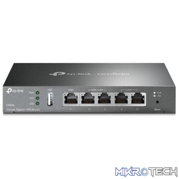 TP-Link ER605 Omada Gigabit VPN Router - Image 3
