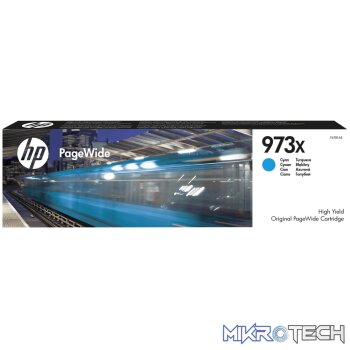 HP 973X PageWide Cyan High Yield Printer Ink Cartridge Original F6T81AE Single-pack