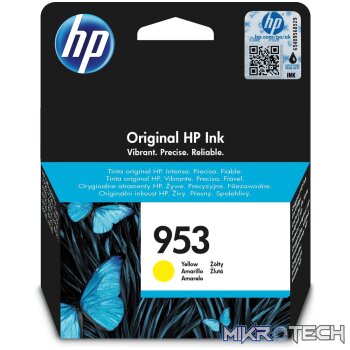 HP 953 Yellow Standard Yield Printer Ink Cartridge Original F6U14AE Single-pack