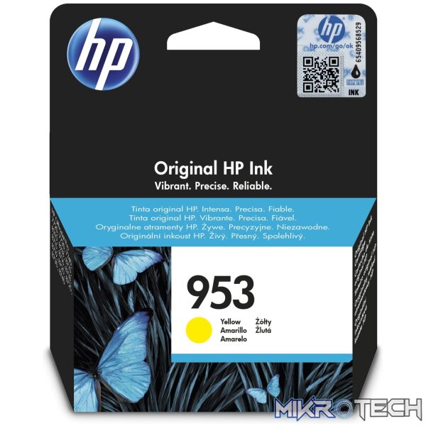 HP 953 Yellow Standard Yield Printer Ink Cartridge Original F6U14AE Single-pack - Image 7