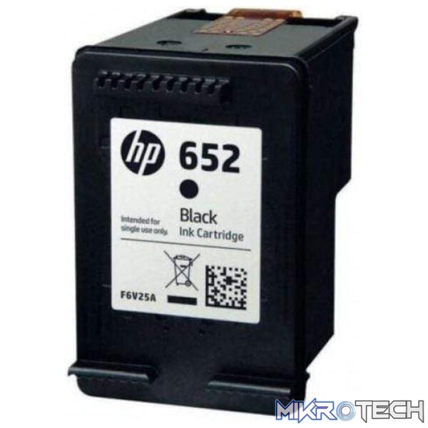 HP 652 Ink Advantage Black Printer Cartridge Original F6V25AE Single-pack - Image 3