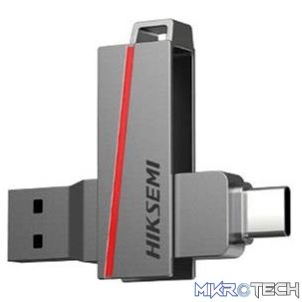 hs-usb-e307c-64g-u3-usb-flash-drives-43258170507428 Hiksemi Dual Slim 64GB 2-in-1 USB Flash Drive HS-USB-E307C-64G-U3 - Image 1