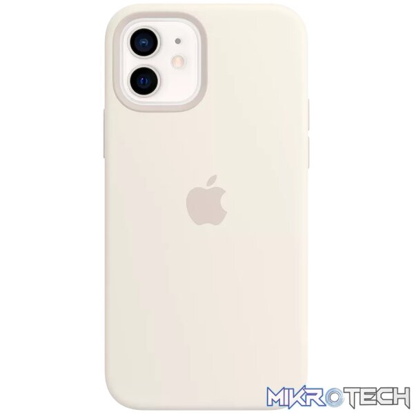 iPhone 12 | 12 Pro Silicone Case with MagSafe - White iPhone 12 | 12 Pro Silicone Case with MagSafe - White