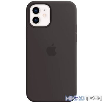 iPhone 12 and 12 Pro Silicone Case with MagSafe - Black
