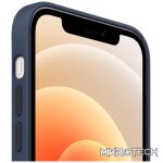 iPhone 12 or 12 Pro Silicone Case with MagSafe Deep Navy - Image 2