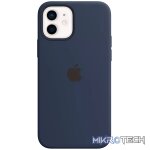 iPhone 12 or 12 Pro Silicone Case with MagSafe Deep Navy