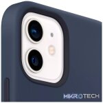 iPhone 12 or 12 Pro Silicone Case with MagSafe Deep Navy - Image 3