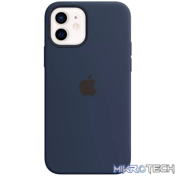 iPhone 12 or 12 Pro Silicone Case with MagSafe Deep Navy iPhone 12 or 12 Pro Silicone Case with MagSafe Deep Navy