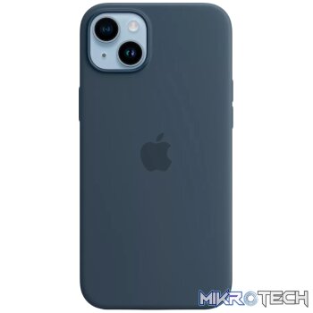 iPhone 14 Plus Silicone Case with MagSafe - Storm Blue