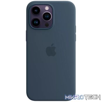 iPhone 14 Pro Max Silicone Case with MagSafe - Storm Blue