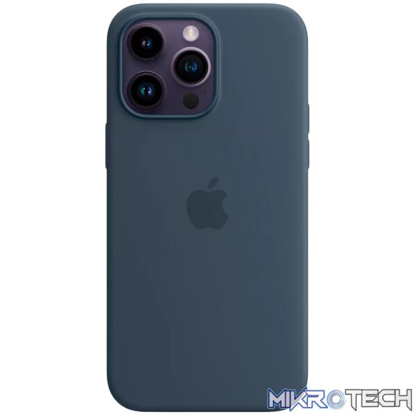 iPhone 14 Pro Max Silicone Case with MagSafe - Storm Blue iPhone 14 Pro Max Silicone Case with MagSafe - Storm Blue