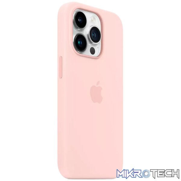 iPhone 14 Pro Silicone Case with MagSafe - Chalk Pink - Image 2
