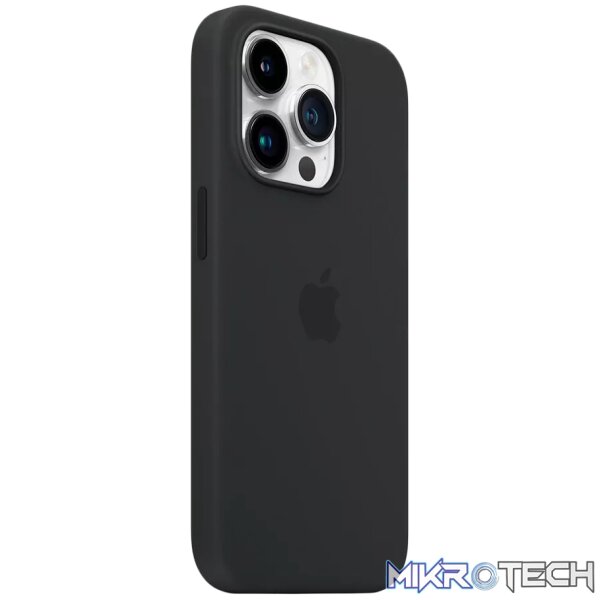 Apple iPhone 14 Pro Midnight Silicone Case with MagSafe Support - Image 2