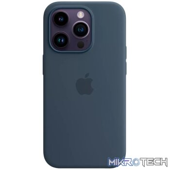iPhone 14 Pro Silicone Case with MagSafe - Storm Blue