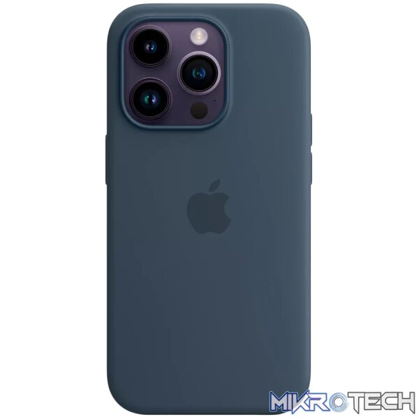 iPhone 14 Pro Silicone Case with MagSafe - Storm Blue iPhone 14 Pro Silicone Case with MagSafe - Storm Blue