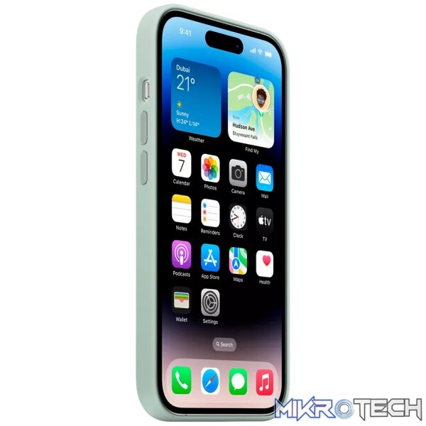 iPhone 14 Pro Silicone Case with MagSafe - Succulent - Image 3