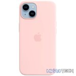 iPhone 14 Silicone Case with MagSafe - Chalk Pink