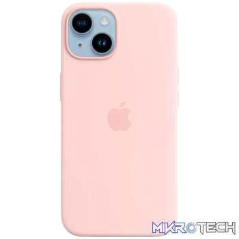 iPhone 14 Silicone Case with MagSafe - Chalk Pink