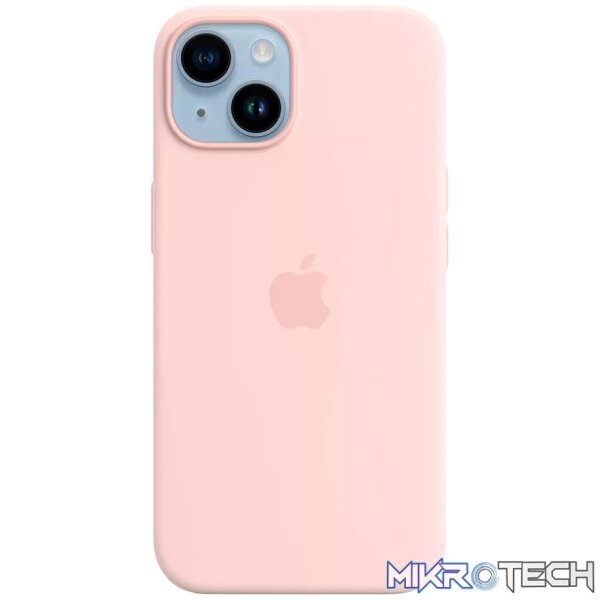 iPhone 14 Silicone Case with MagSafe - Chalk Pink iPhone 14 Silicone Case with MagSafe - Chalk Pink