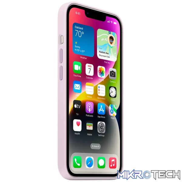 iPhone 14 Silicone Case with MagSafe - Lilac - Image 3