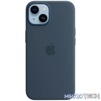 iPhone 14 Silicone Case with MagSafe - Storm Blue