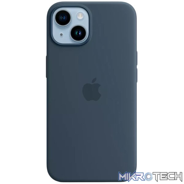 iPhone 14 Silicone Case with MagSafe - Storm Blue iPhone 14 Silicone Case with MagSafe - Storm Blue