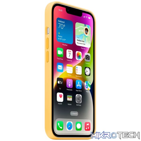 iPhone 14 Silicone Case with MagSafe - Sunglow - Image 3
