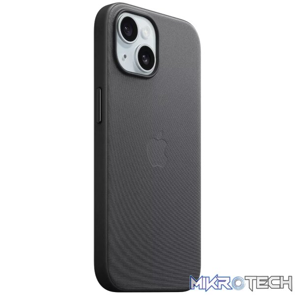 Apple iPhone 15 FineWoven Black Case with MagSafe Support - Image 2