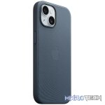 Apple iPhone 15 FineWoven Pacific Blue Case with MagSafe Support - Image 2