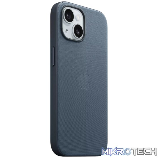 Apple iPhone 15 FineWoven Pacific Blue Case with MagSafe Support - Image 2