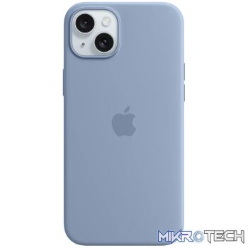 iPhone 15 Plus Silicone Case with MagSafe - Winter Blue