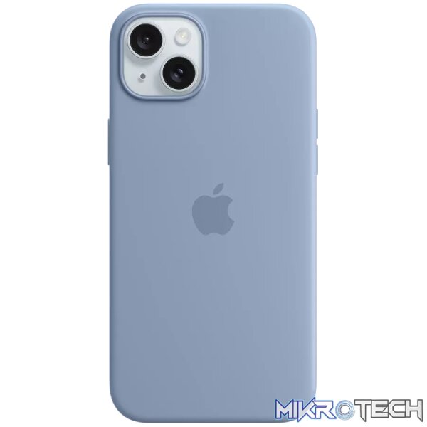 iPhone 15 Plus Silicone Case with MagSafe - Winter Blue iPhone 15 Plus Silicone Case with MagSafe - Winter Blue