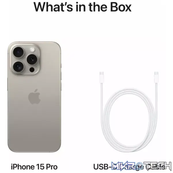 Apple iPhone 15 Pro 6.1-inch 128GB 5G iOS Natural Titanium - Image 8