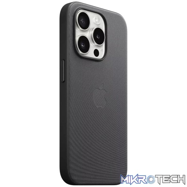 Apple iPhone 15 Pro FineWoven Black Case with MagSafe Support - Image 2