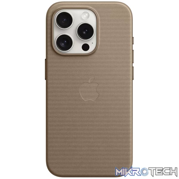 iPhone 15 Pro FineWoven Case with MagSafe - Taupe iPhone 15 Pro FineWoven Case with MagSafe - Taupe