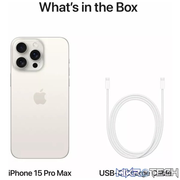 Apple iPhone 15 Pro Max 6.7-inch 256GB 5G iOS White - Image 8