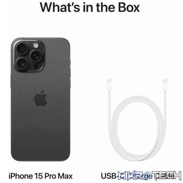 Apple iPhone 15 Pro Max 6.7-inch 256GB 5G iOS Black - Image 8