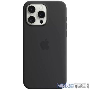 iPhone 15 Pro Max Silicone Case with MagSafe - Black