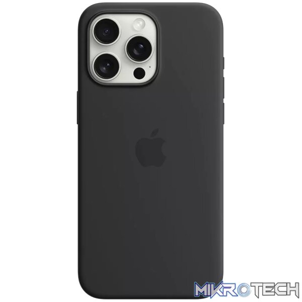 iPhone 15 Pro Max Silicone Case with MagSafe - Black iPhone 15 Pro Max Silicone Case with MagSafe - Black